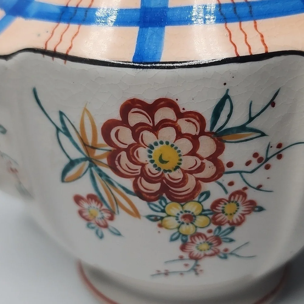 Teapot with Trivet Handpainted Made in Japan  Vintage Collectible